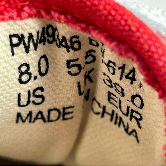 Pro keds Red Canvas Sneakers with White Laces 8 - Picture 8 of 9